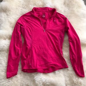 Breathable Nike Quarter Zip Workout Top